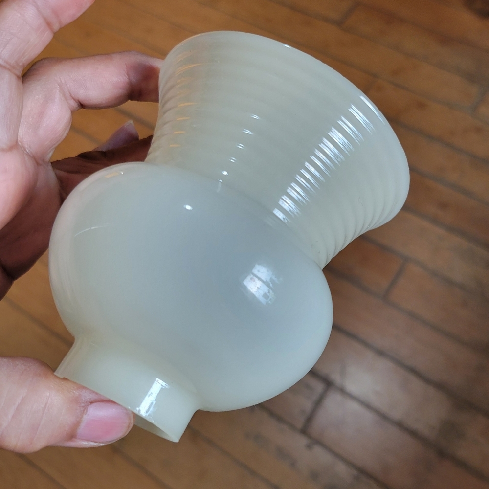 Vintage Opague Glass Bell Shape Light  Shade (1.5" Fitter)